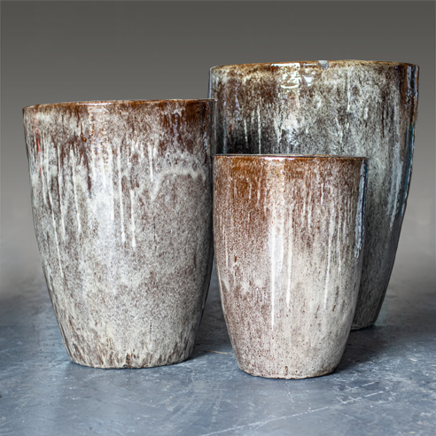 Terracotta Neve Marrone Glazed